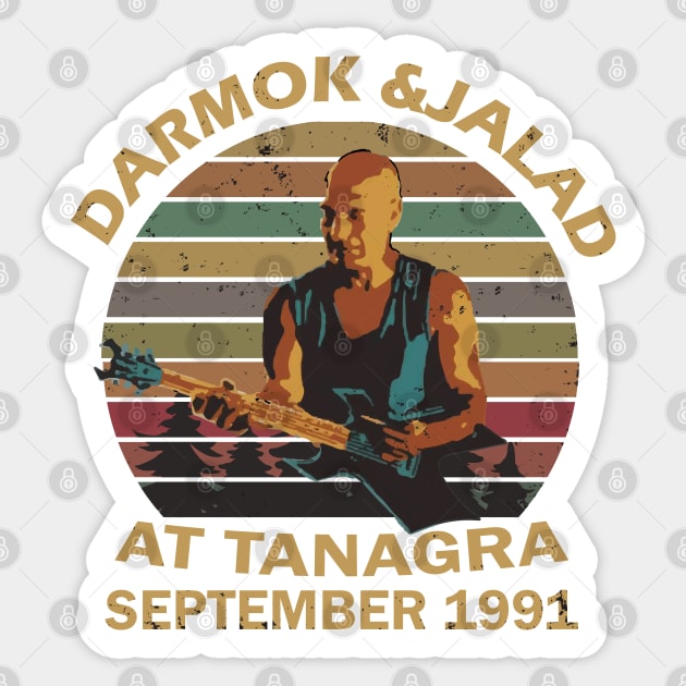 Darmok and Jalad at Tanagra Sticker by teesvira